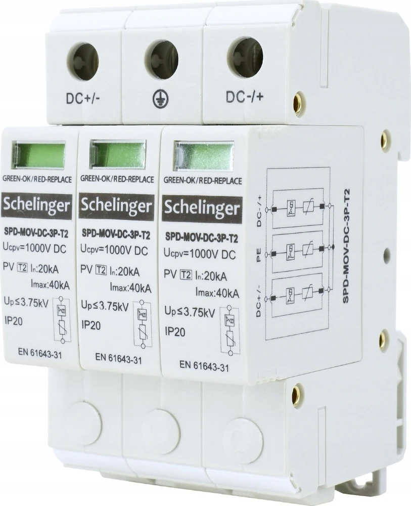 Bemko SURGE LIMITER 3P DC 1000V CLASS T2 SCHELINGER