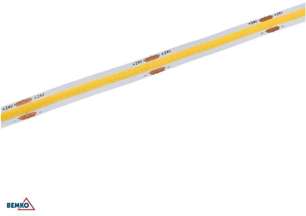 Bemko 12W/m LED COB juosta PREMIUM, 12V, 4000K, 5m ritė