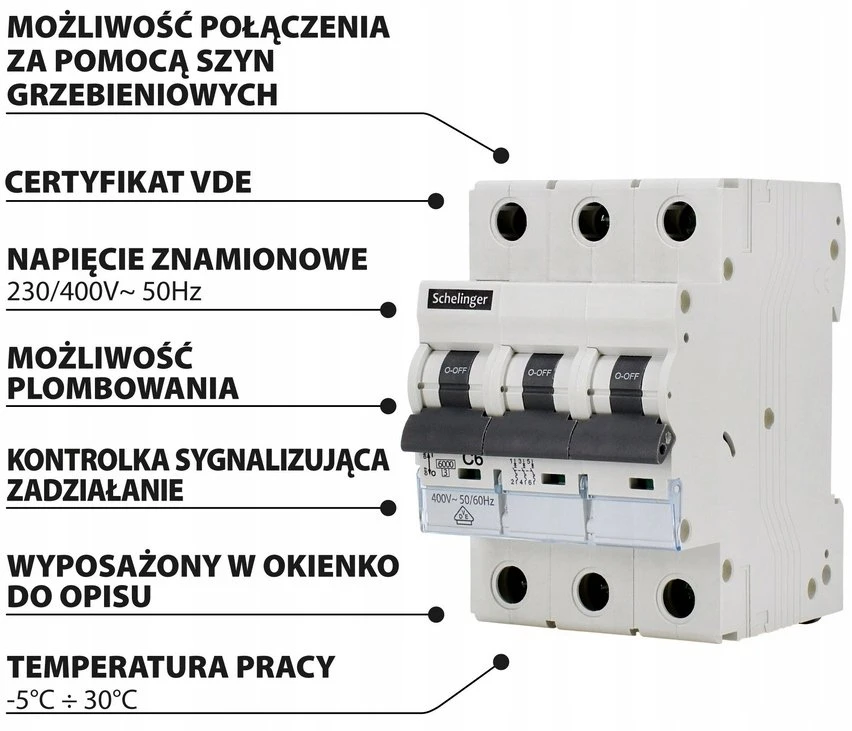 Schelinger Automatinis jungiklis 3P-B16A 16A 3 fazių