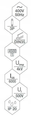 Bemko A02-G7-3P-B06 GRANDINĖS IŠJUNGIKLIS 4.5KA 3P B 06A SCHELINGER A02-G7-3P-B06