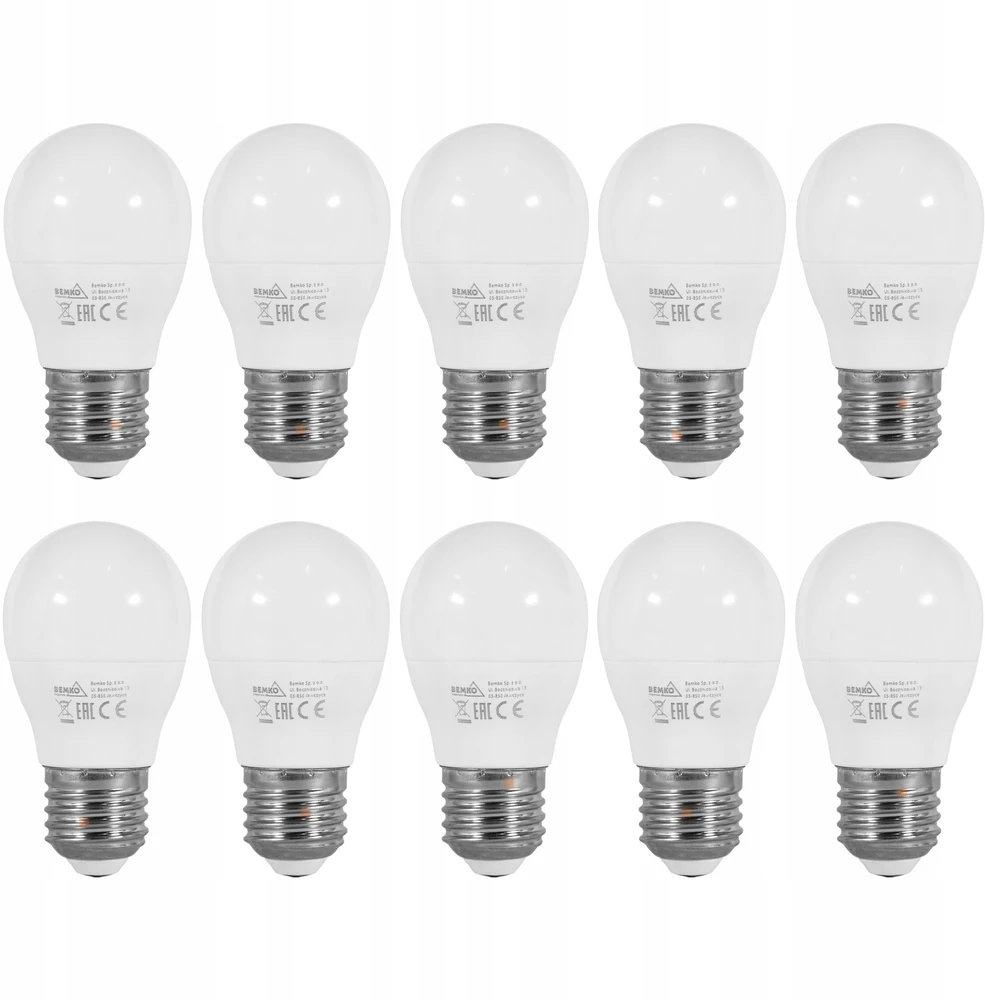 Bemko 7,5W LED lemputė, E27, 6500K, 200°