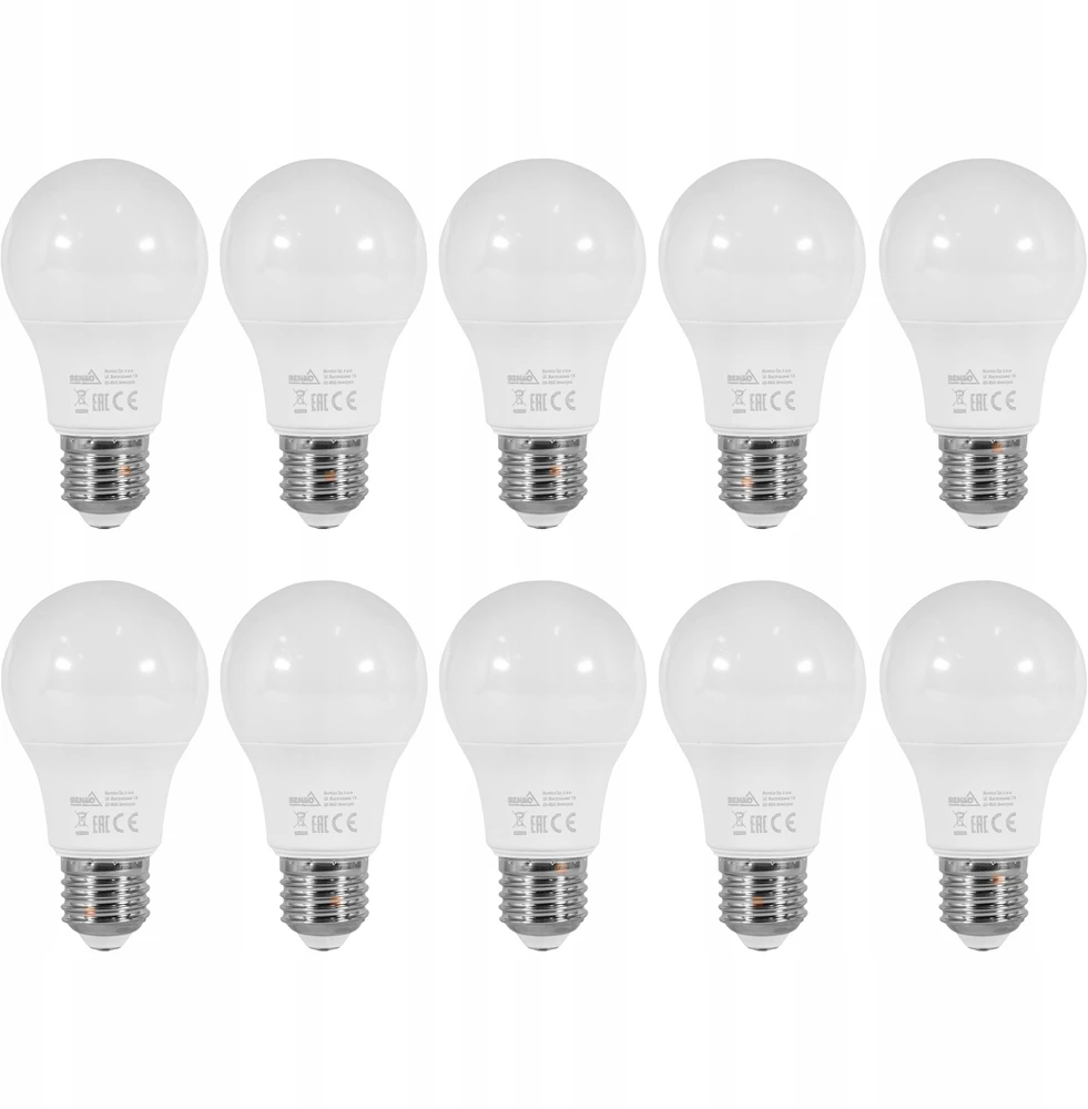 Bemko 9,5W LED lemputė, E27, 6500K, 220°