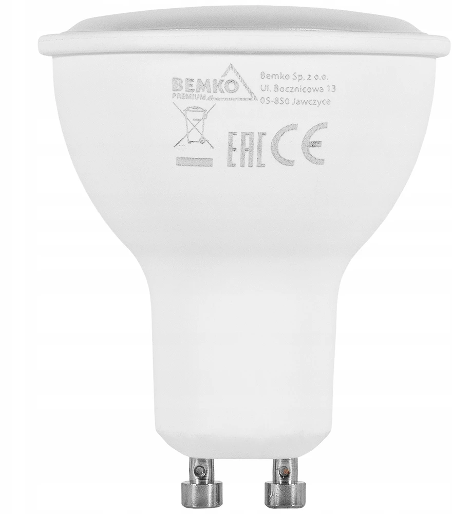 Bemko 5W LED lemputė, GU10, 6500K, 120°