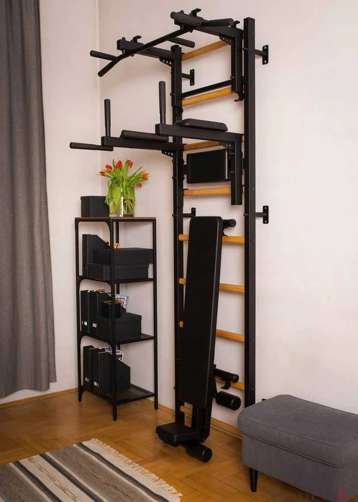 Benchk Gimnastikos kopėčios su skersiniu ir suoleliu