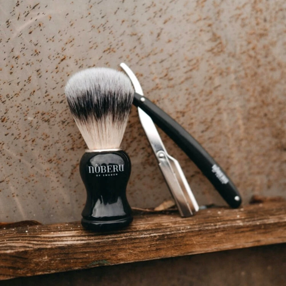 Benecos nõberu Shaving Sintetinių šerių skutimosi šepetėlis, 1vnt