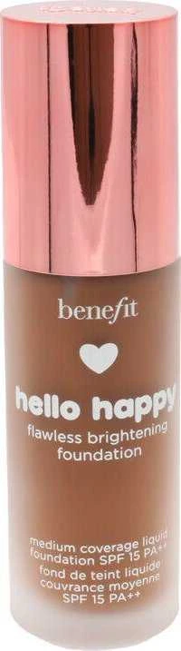 Benefit, Hello Happy, skaistinamasis skystas makiažo pagrindas, 12, Deep Warm, SPF 15, 30 ml