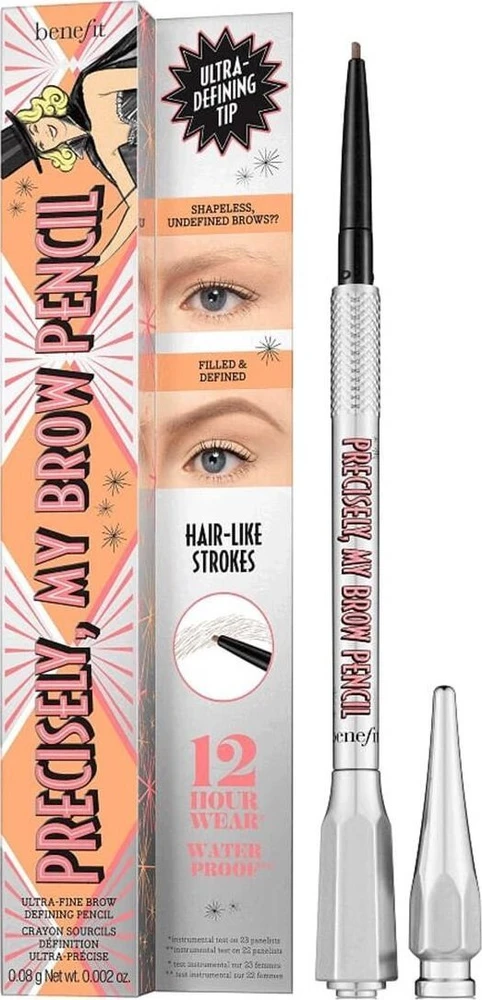 Benefit Precisely My Brow Pieštukas Ultra-Fine antakių pieštukas, atspalvis: 3.75 - Warm Medium Brown, 0.08 g