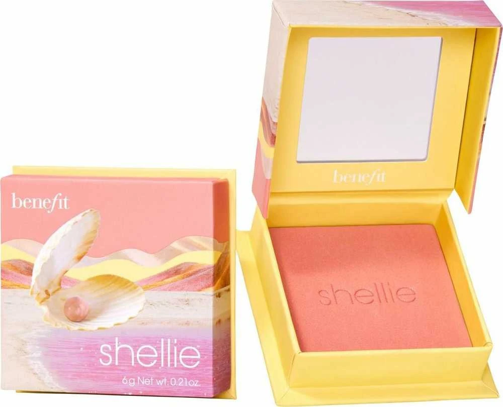 Benefit Shellie Wanderful World Blush Powder šilto rausvo jūros kriauklės atspalvio skaistalai, 6 g