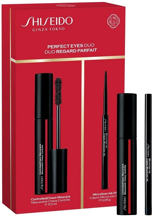 Shiseido Perfect Eyes Duo komplektas tusz do rzęs 11.5ml + kreminė eyeliner 0.08g