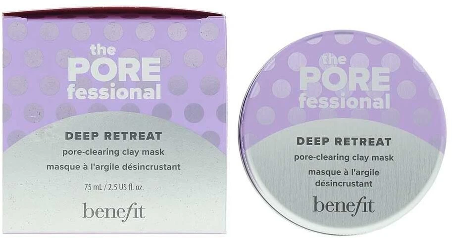 Benefit The POREfessional Deep Retreat poras išvalanti molio kaukė veido kaukė moterims, 75 ml