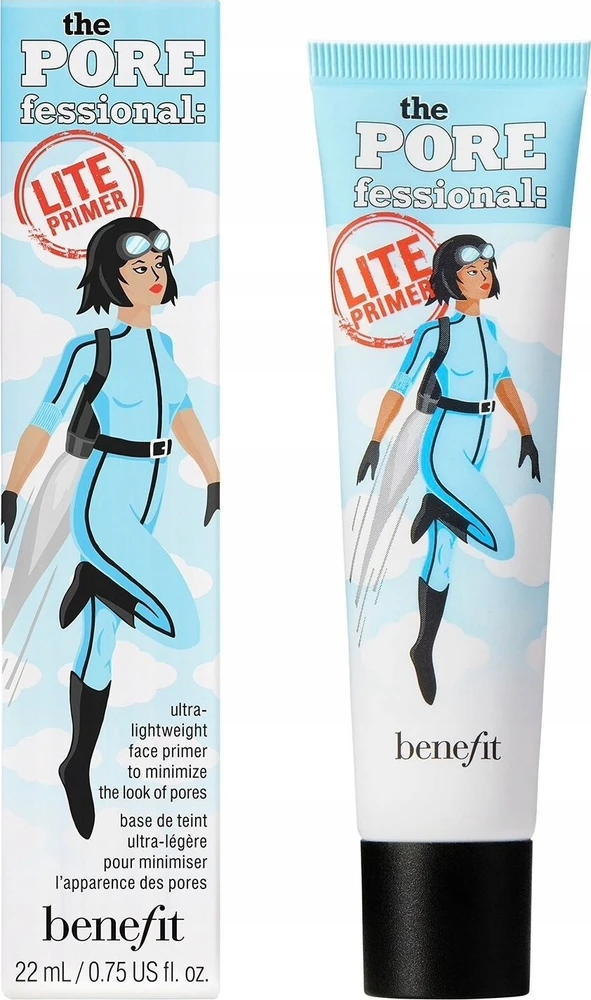 Benefit The POREfessional Lite Primer lengvos tekstūros makiažo bazė, 7,5 ml
