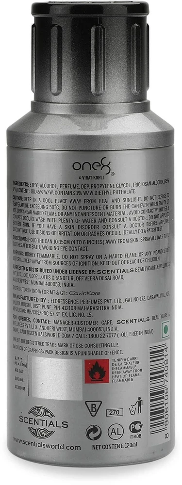 One 8 One8 Blanc No Gas parfumuotas kūno purškiklis vyrams, 200 ml