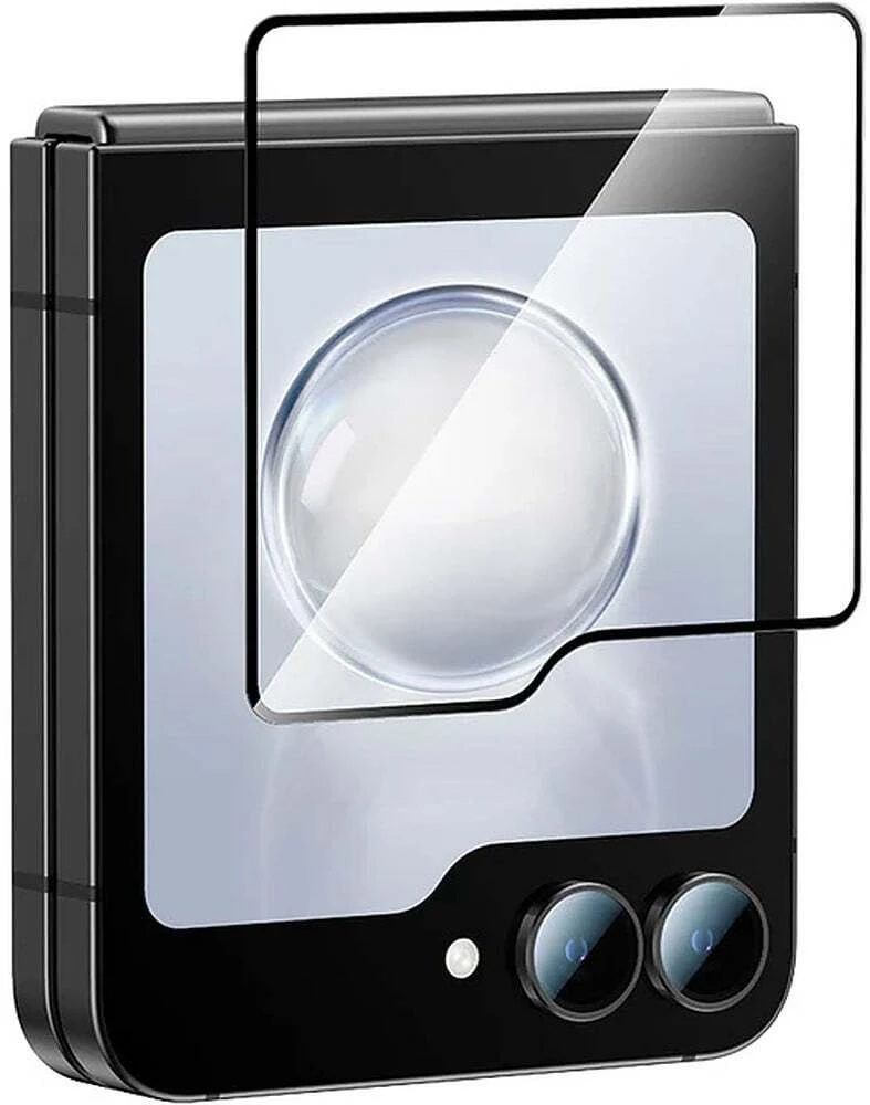 Benks Apsauginis stiklas Glass Warrior HD, skirtas Samsung Galaxy Z Flip 7, juodos spalvos