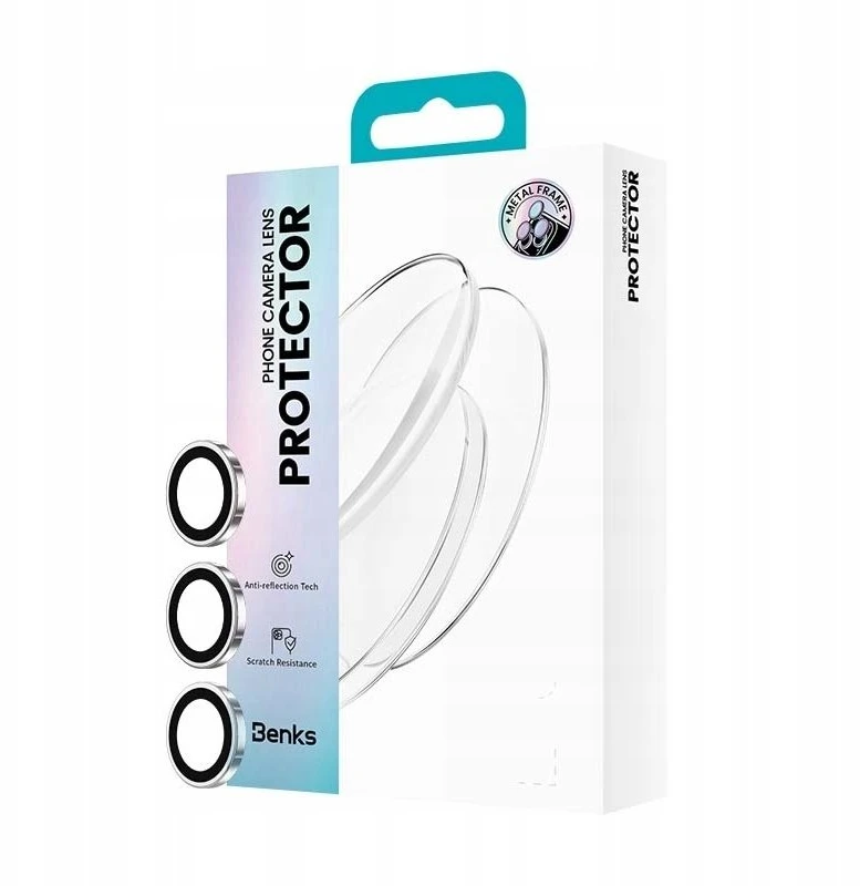 Benks Apsauginis stiklas Glass Warrior Lens Protector kamerai, skirtas Samsung Galaxy S26/S26 Plus (objektyvo apsauga, 3 vnt.) skaidrus