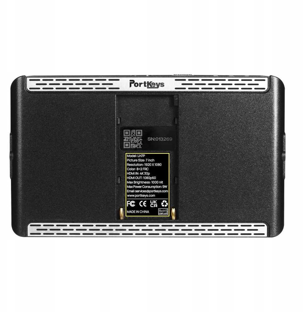 Monitorius Portkeys LH7P 7 inch Juodas Jutiklinis ekranas