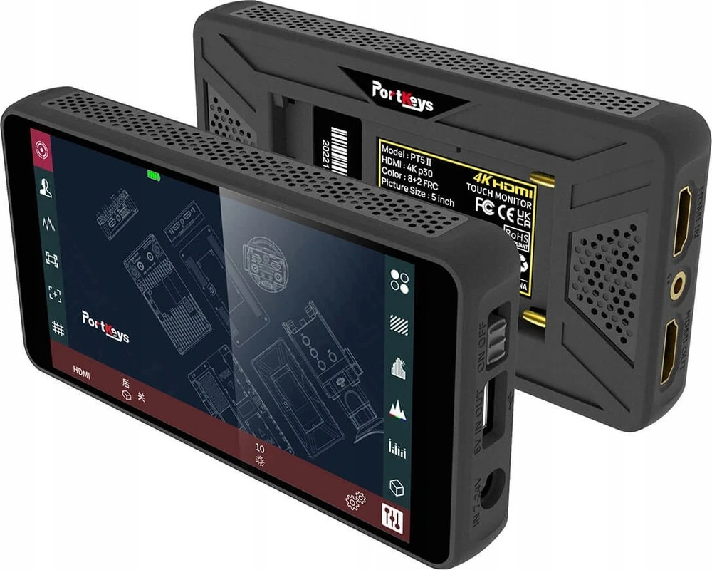 Portkeys PT5 II 5 Inch 4K HDMI Jutiklinis ekranas Monitorius