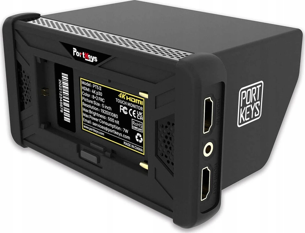 Portkeys PT5 II 5 Inch 4K HDMI Jutiklinis ekranas Monitorius