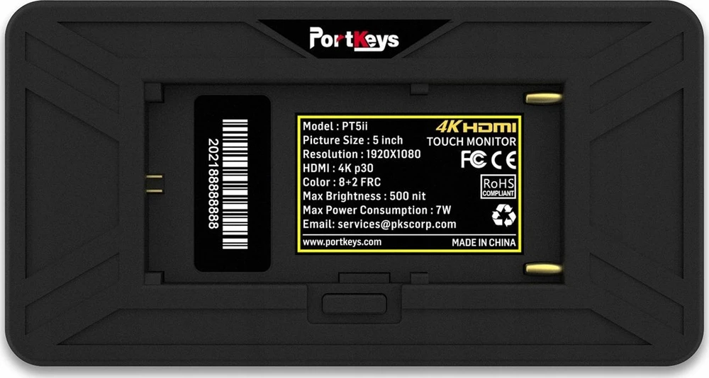 Portkeys PT5 II 5 Inch 4K HDMI Jutiklinis ekranas Monitorius