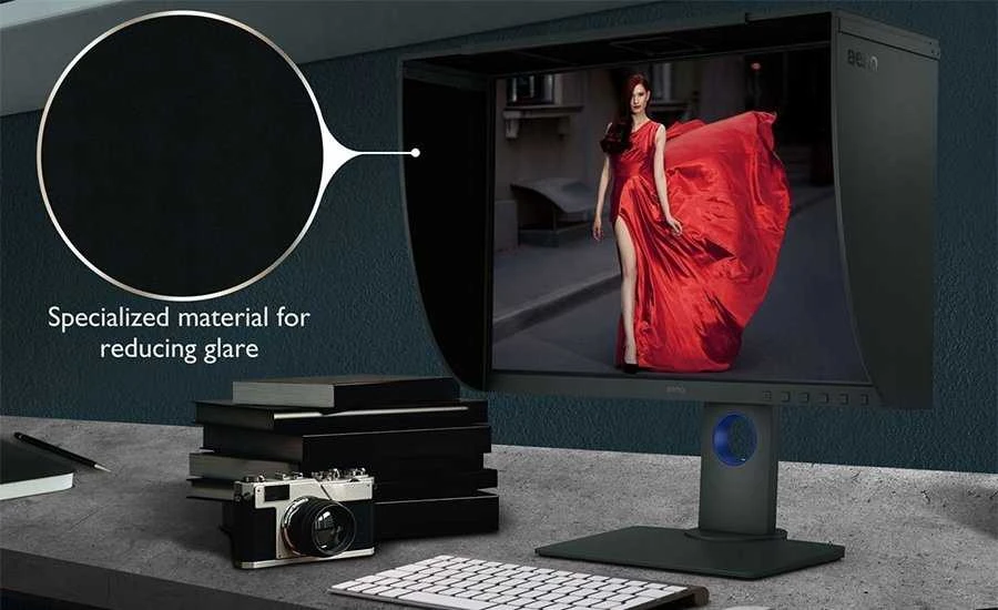 BenQ SH240 šešėliavimo gaubtas SW240 PhotoVue fotografo monitoriui, c:Gray