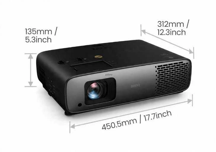 Projektorius BENQ W4100I 3200ANSI HDR LED 4K 1.15-1.50 100% DCI-P3 AI KINO TEATRAS
