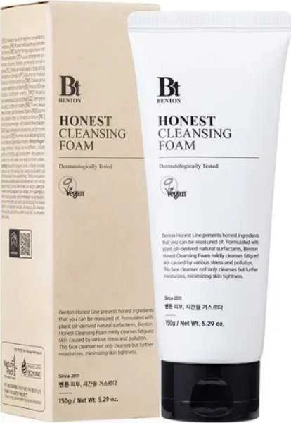 Benton Honest valomosios putos, švelnus veido prausiklis, 150 g