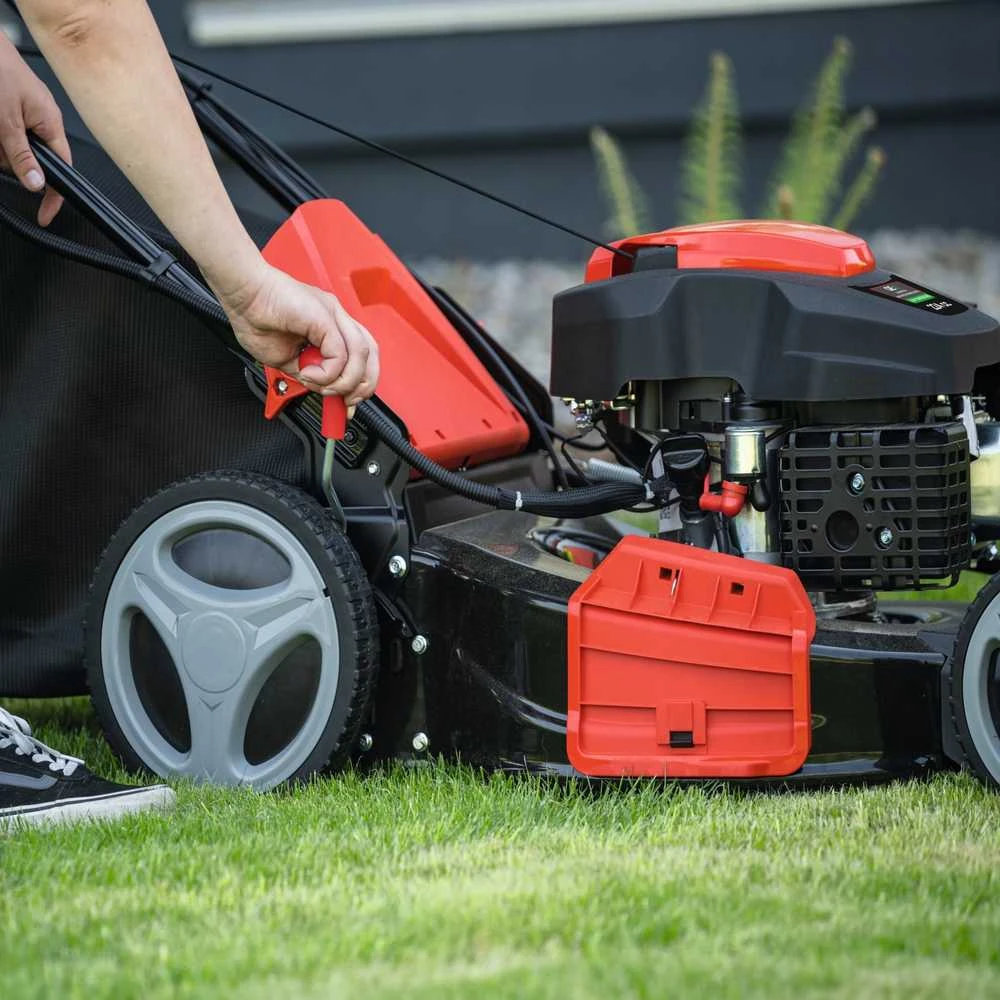 Benzininė savaeigė vejapjovė Scheppach MS200-51E elektrostart