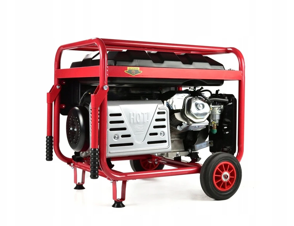 Benzininis trifazis elektros generatorius „Tvardy T05003“, 6600 W, 400 V, elektrinis paleidimas