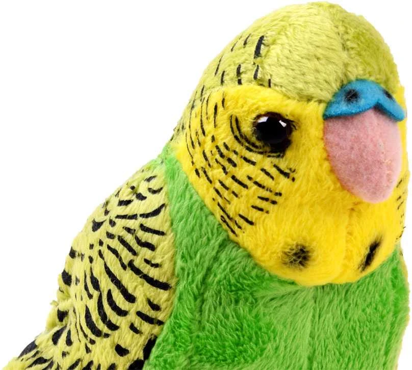 Beppe Pliušinis žaislas - žalia banguotoji papūgėlė, 13 cm