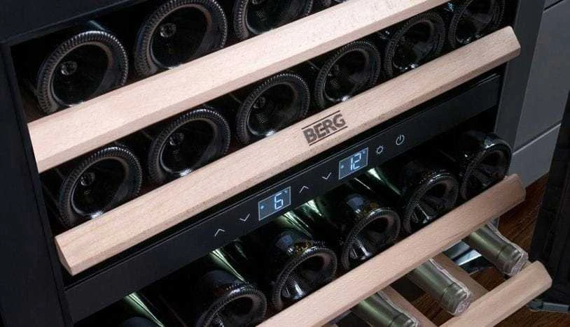 Šaldytuvas do wina Berg BRGSW24 Winiarka juoda Montuojama 24 butelki