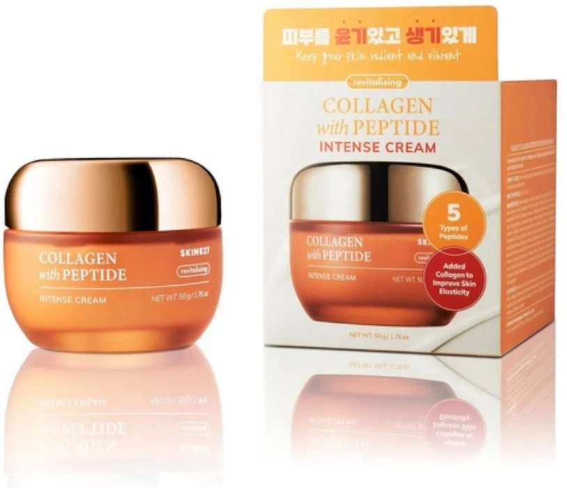 Bergamo Skin627 Kolageno ir peptidų veido kremas nuo senėjimo, 50 g