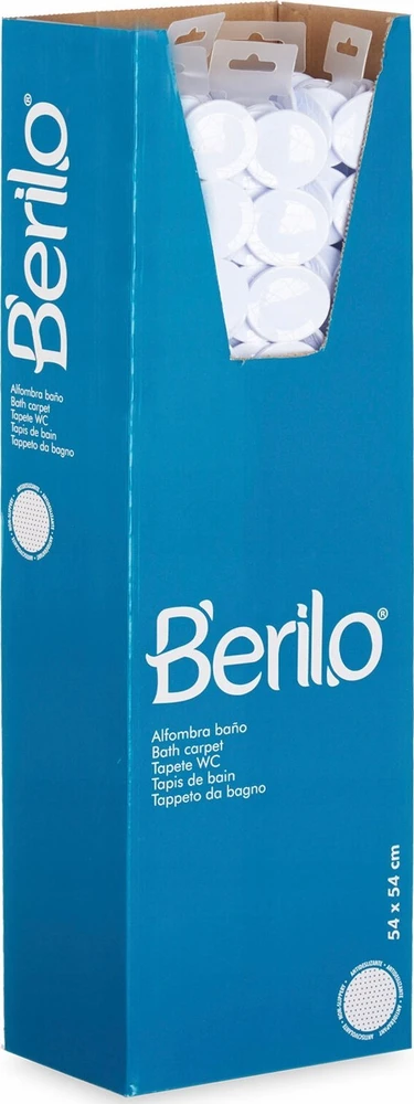 Berilo Neslystantis kilimėlis 54x54cm balta