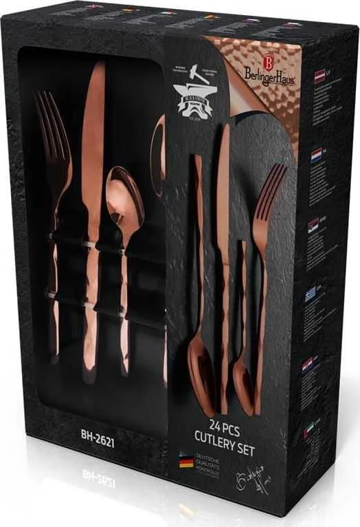 Berlinger Haus Stalo įrankių rinkinys 24 vnt GLOSSY BERLINGER HAUS ROSEGOLD BH-2621