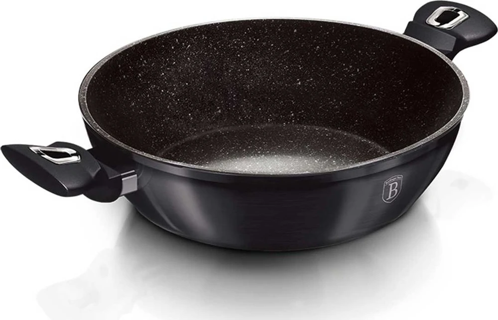 DANGŲ PUODŲ RINKINYS GRANITAS 6 ELEMENTAI BERLINGER HAUS Carbon Pro BH-6905