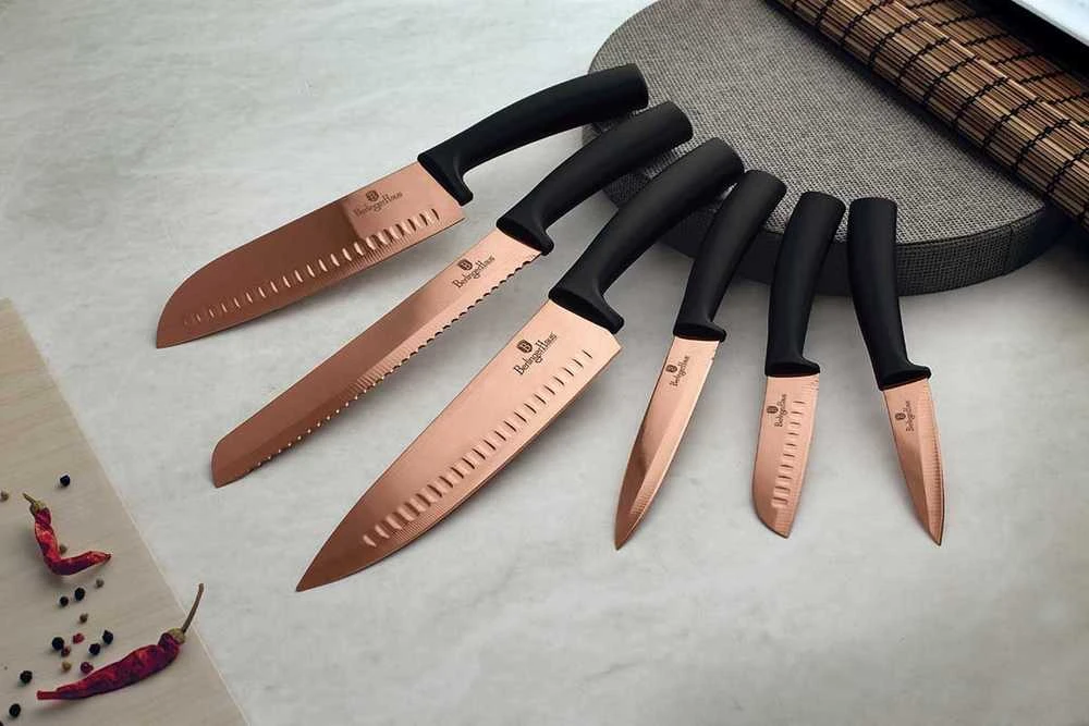 Berlinger Haus virtuvinių peilių rinkinys BERLINGER HAUS BH-2648 ROSE GOLD