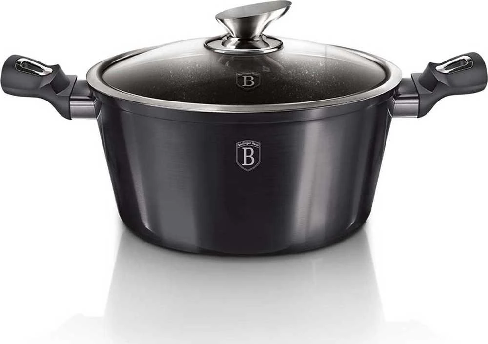Puodas su dangčiu BERLINGER HAUS CARBON PRO, Ø20 cm, 2,5 l