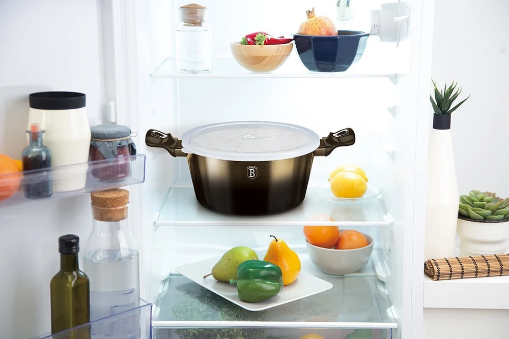 Berlinger Haus granitinis puodas bh-6606, shiny juodas, 28 cm