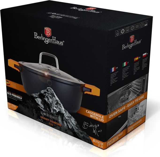 BH-1094N - Granito puodas 20 cm Berlinger Haus Granite Diamond Line