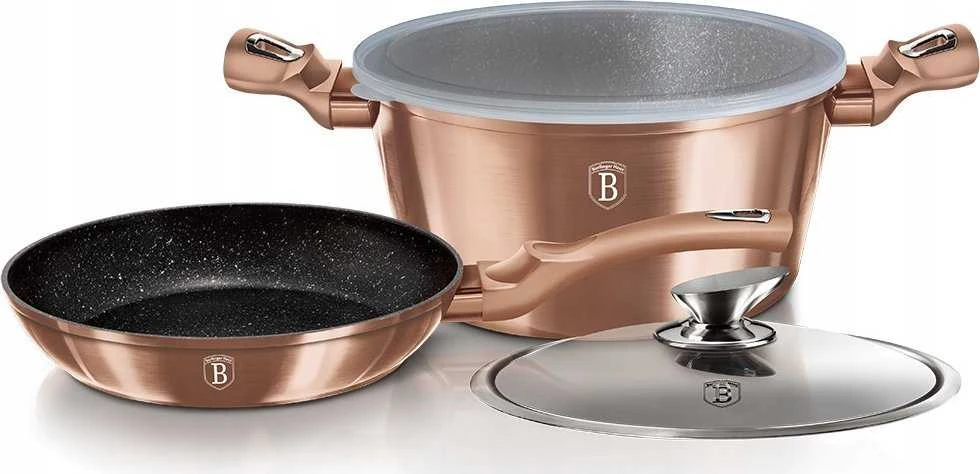Berlinger Haus Puodas ir keptuvė BERLINGER HAUS BH-6200 ROSE GOLD