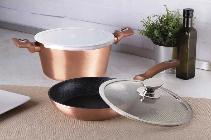 Berlinger Haus Puodas ir keptuvė BERLINGER HAUS BH-6200 ROSE GOLD
