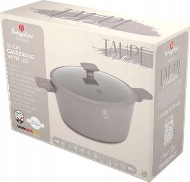 Berlinger Haus Puodas TYTANOWY Z POKRYWĄ 30cm BERLINGER HAUS BH-8103 TAUPE