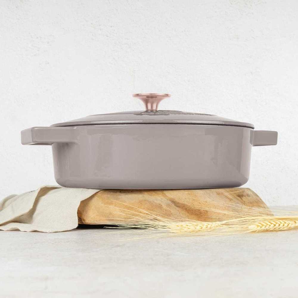 Berlinger Haus Ketaus puodas su dangčiu 26 cm Taupe Collection BH 6527