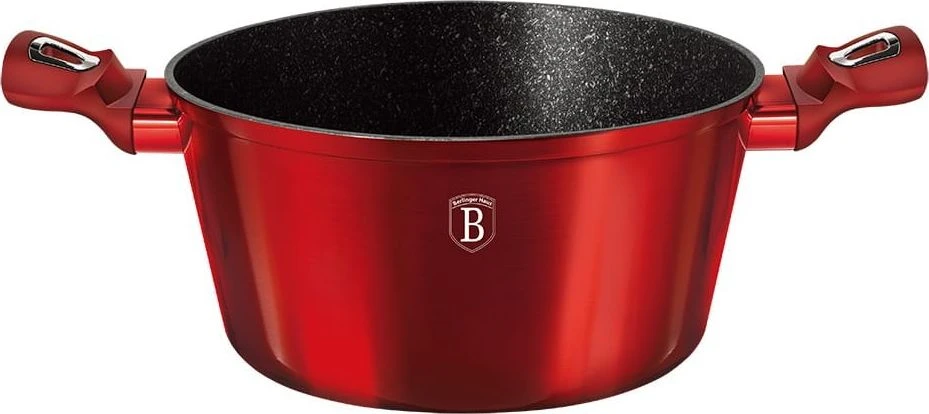PUODŲ RINKINYS 10 Vnt. BERLINGER HAUS METALLIC LINE BURGUNDY BH-6150