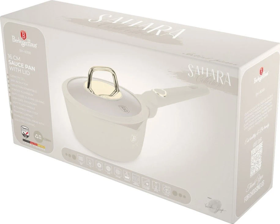 Puodas Berlinger Haus Sahara 16 cm 1,2L su dangteliu TitanPro BH-8058