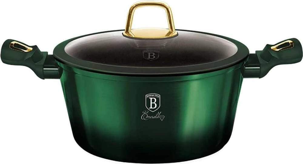 Berlinger Haus Puodų komplektas, 10 dalių, Berlingerhaus Emerald Collection | BH/7039