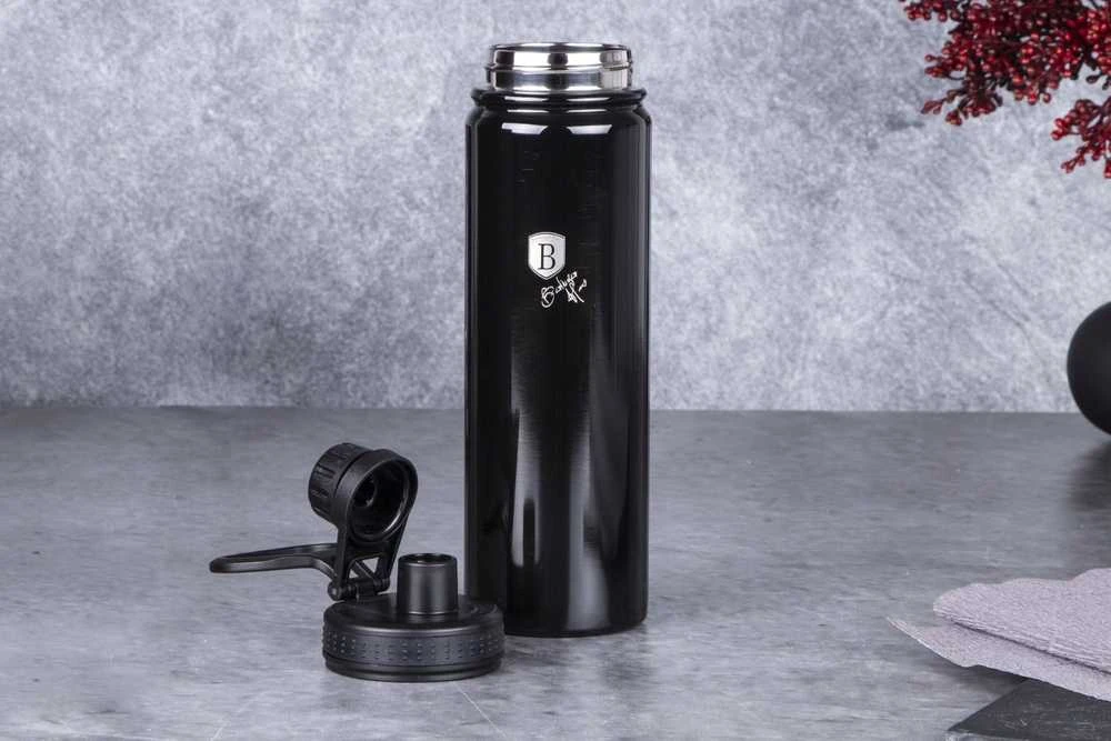 SPORTOWA Buteliukas TERMICZNA 720ML BERLINGER HAUS SHINY Juodas BH-7770