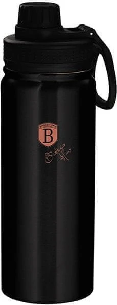 SPORTOWA Buteliukas TERMICZNA 540ML BERLINGER HAUS Juodas ROSE BH-7758