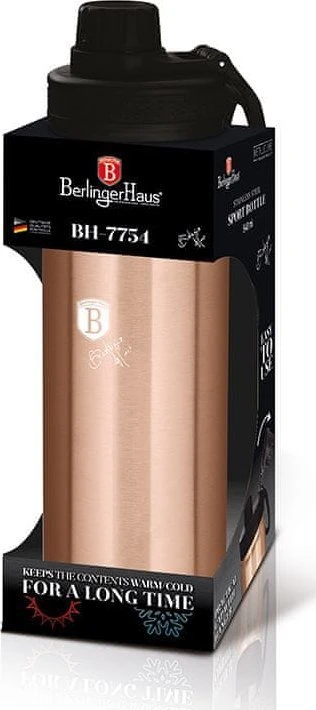 SPORTOWA Buteliukas TERMICZNA 540ML BERLINGER HAUS ROSE GOLD BH-7754
