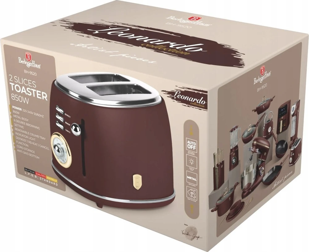 Skrudintuvas TOSTER DO GRZANEK BERLINGER HAUS BH-9520 LEONARDO