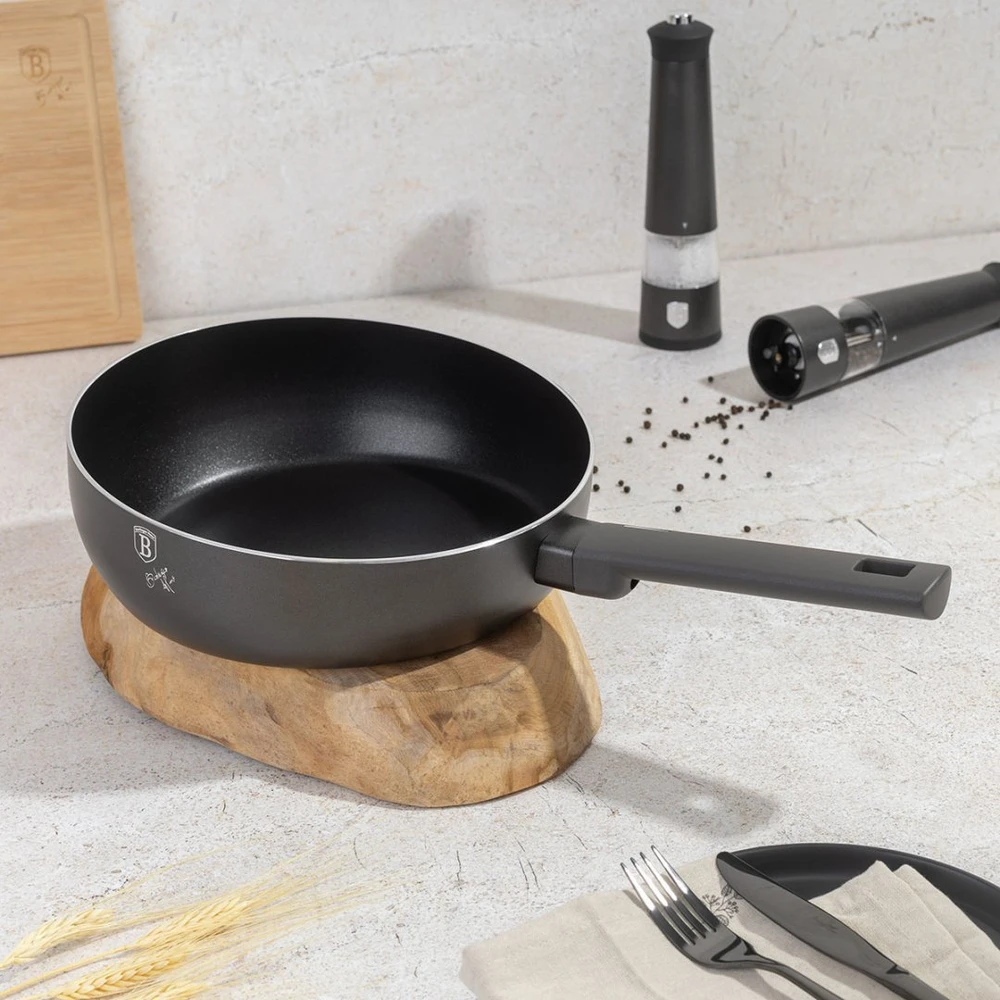 Keptuvė Berlinger Haus WOK PATELNIA FLIP TYTANOWA 26cm BH-8119 ANTRACIT