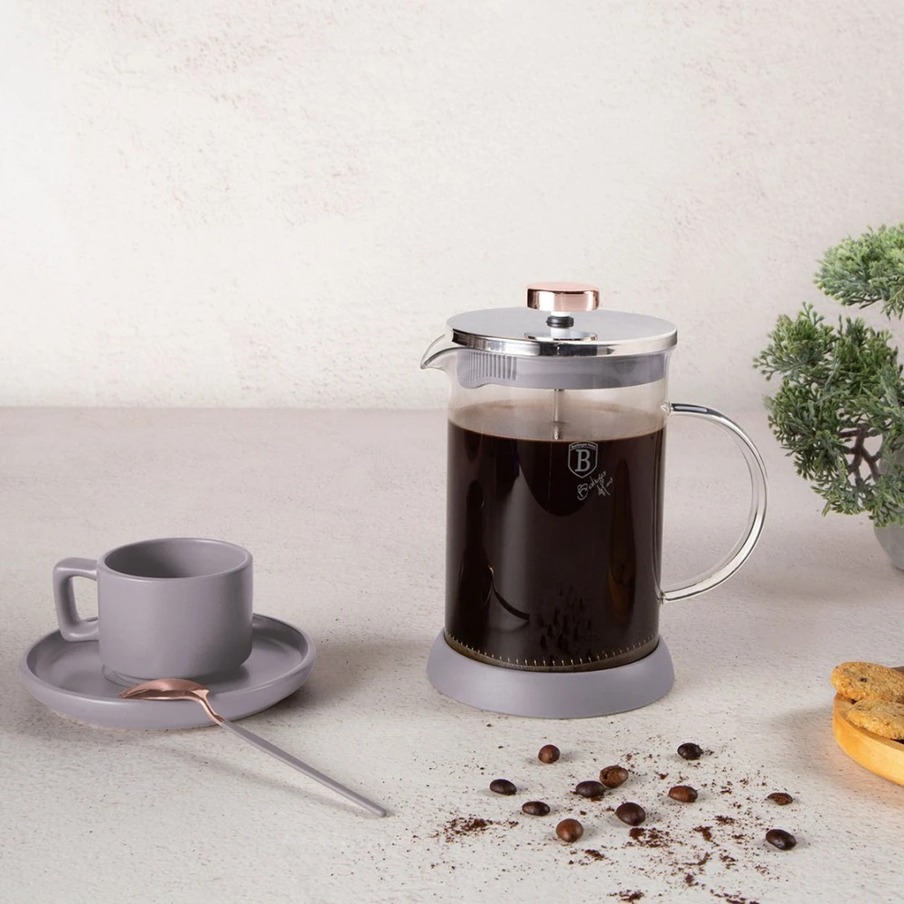 Berlinger Haus ZAPARZACZ TŁOKOWY DO KAWY HERBATY 800ml BH-8589 TAUPE